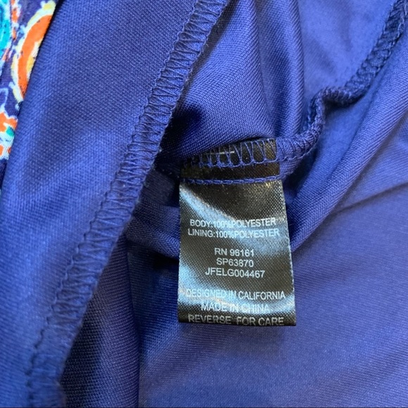 Francesca’s Collection Blue Paisley Dress, M. - Picture 5 of 6